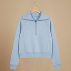 Women's casual quarter zip-up tracksuit set Fashion Grand