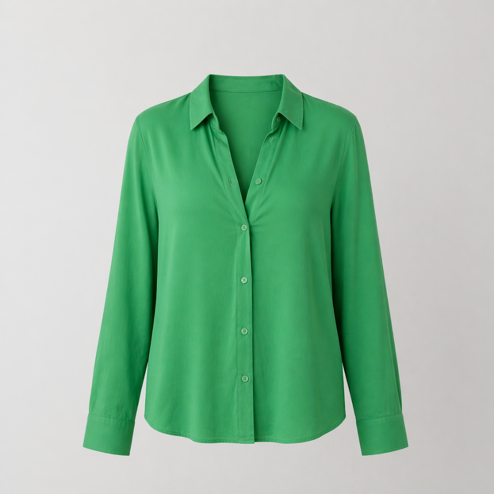 Women’s casual button-down long sleeve blouse Fashion Grand