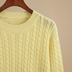 Women’s round neck long sleeve knit sweater Fashion Grand