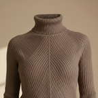 Women's high collar knitted sweater and skirt set Fashion Grand