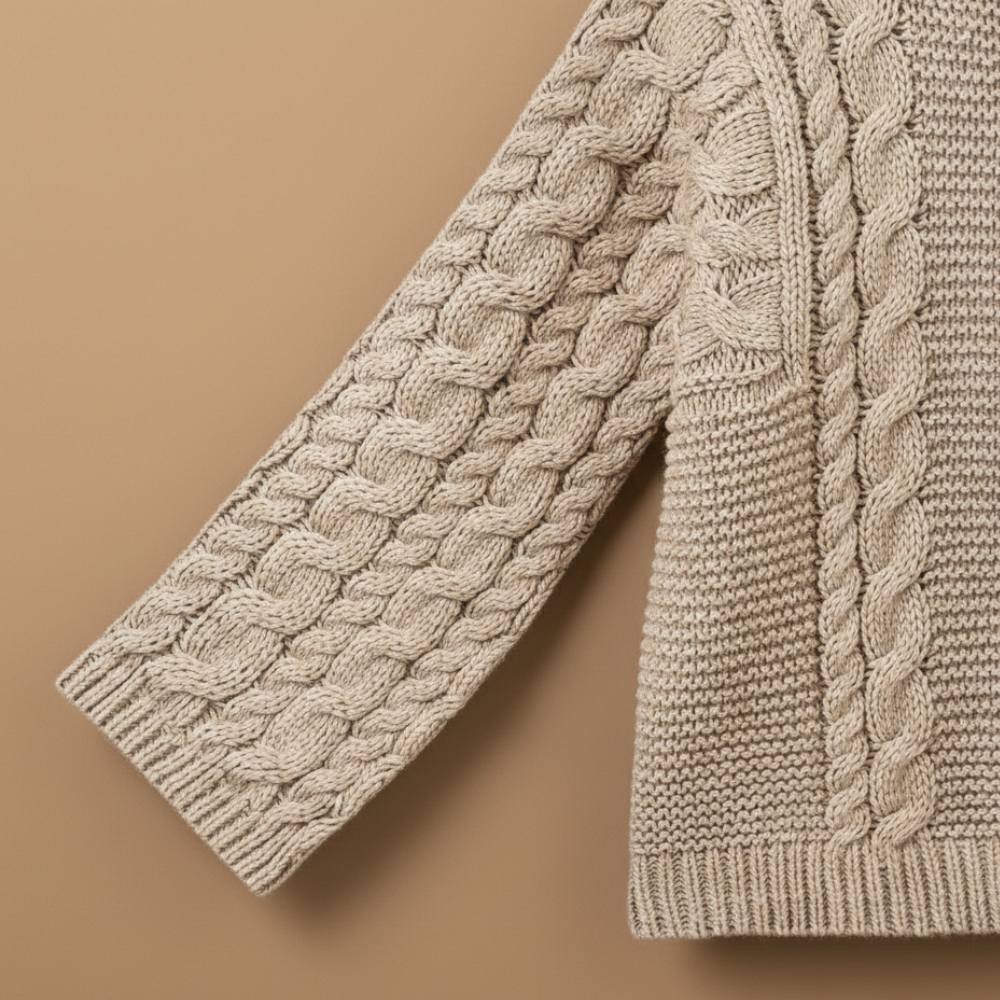 Women's Chunky Cable Pattern Sweater Fashion Grand