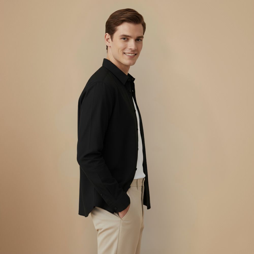 Men’s Linen Collar Shirt Fashion Grand
