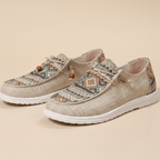 Women's casual patterned slip-on loafers Fashion Grand