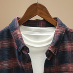 Men's classic plaid button down shirt Fashion Grand