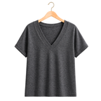 Women’s v-neck loose fit casual blouse Fashion Grand