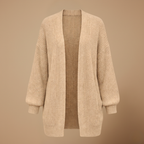 Women's chunky knit balloon sleeve open cardigan Fashion Grand