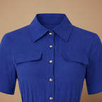 Women’s casual jumpsuit with button closure and waist tie Fashion Grand
