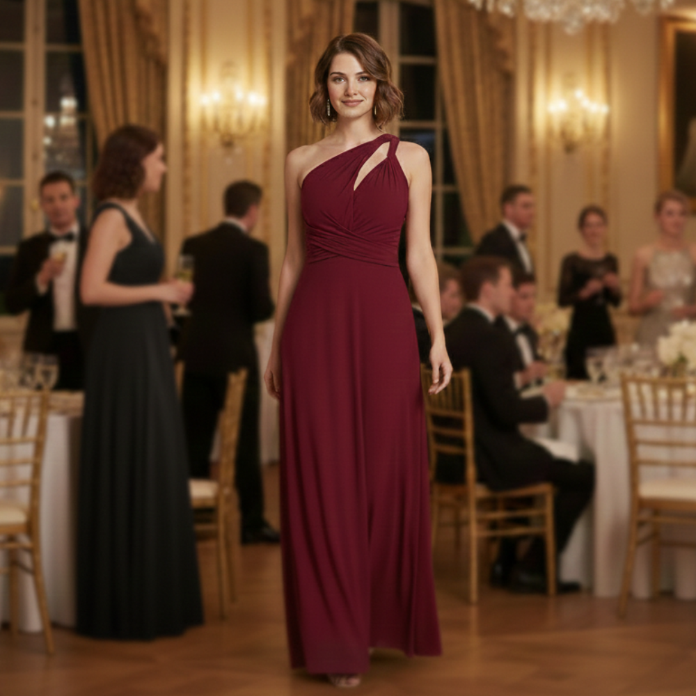 Women's convertible wrap evening gown dress Fashion Grand