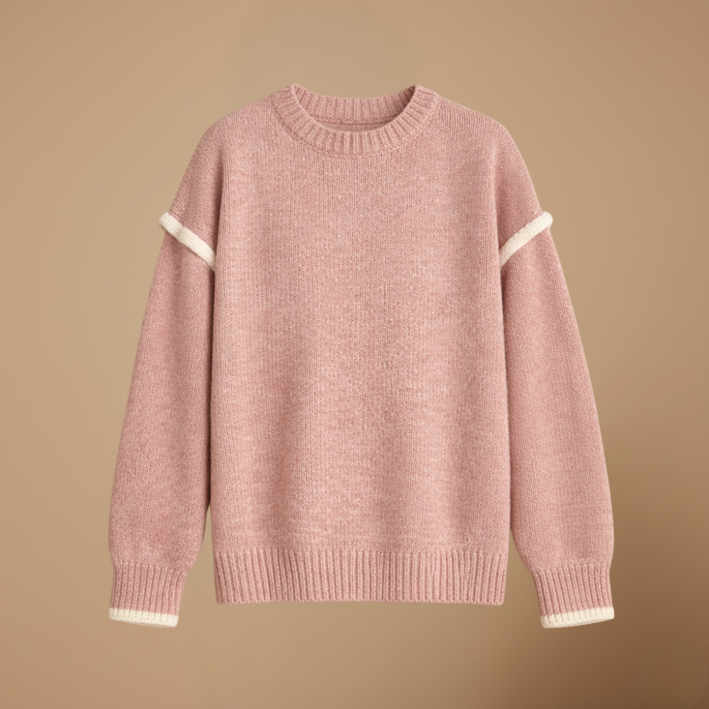 Women’s casual knit Loose round-neck pullover jumper Fashion Grand