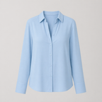 Women’s casual button-down long sleeve blouse Fashion Grand