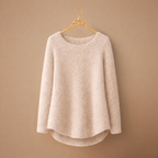 Women’s long loose o-neck pullover jumper Fashion Grand