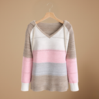 Women’s hooded long sleeve crochet pullover jumper Fashion Grand