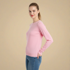 Slim Fit Long Sleeve Pullover Knitwear Top Fashion Grand