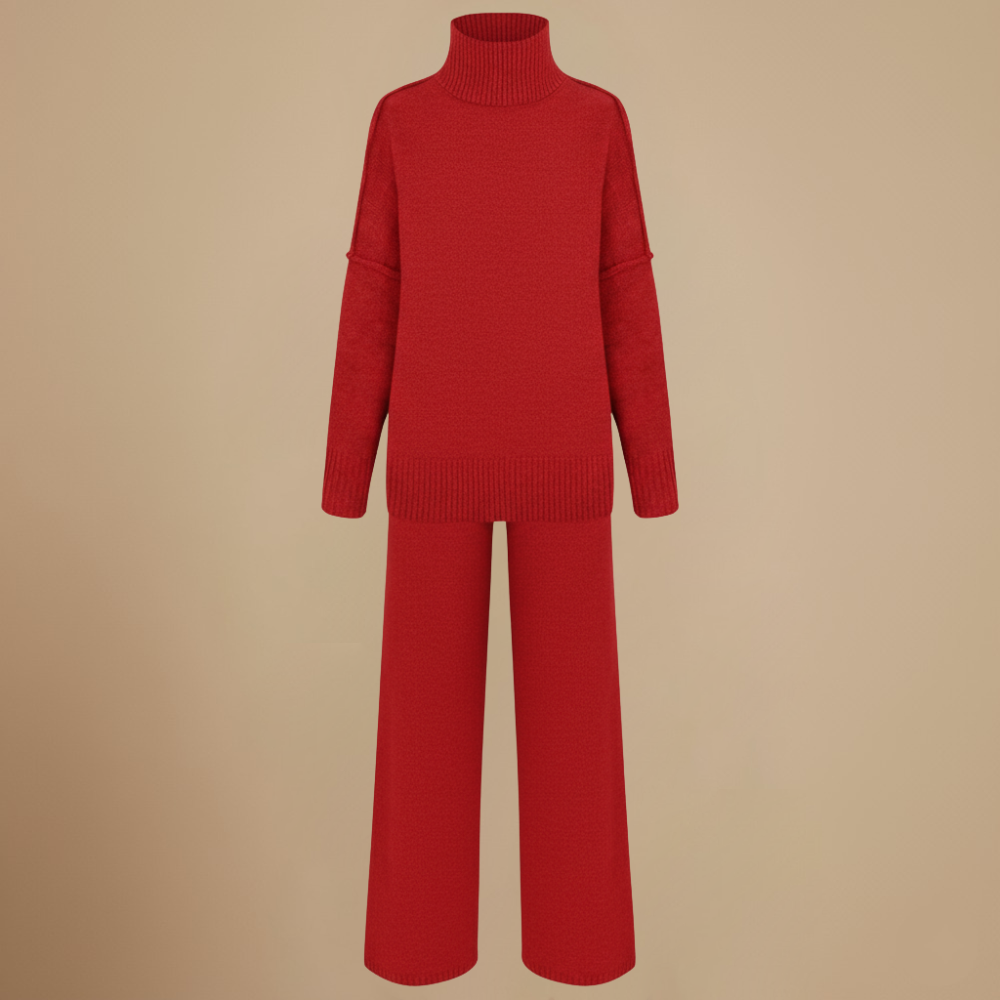 Women’s chunky knit two piece set Fashion Grand
