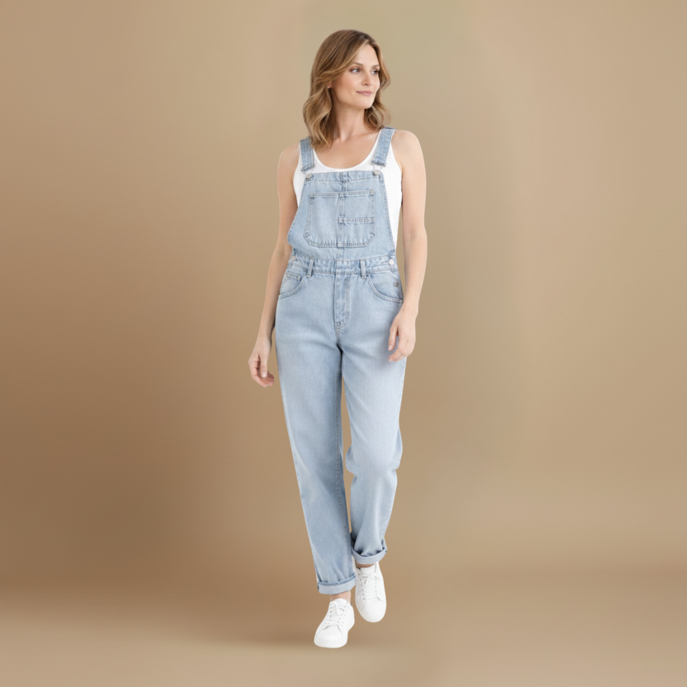 Women’s denim overalls with suspenders and adjustable straps Fashion Grand