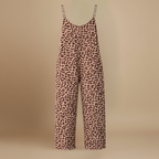 Women’s casual chic leopard print wide leg jumpsuit Fashion Grand
