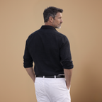 Men's modern long sleeve shirt with tailored slim fit cut Fashion Grand