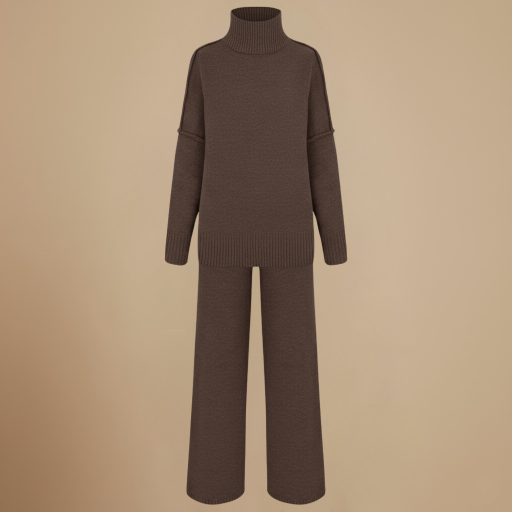 Women’s chunky knit two piece set Fashion Grand