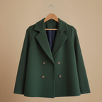 Women's Casual Blend Double-Breasted Blazer Fashion Grand