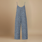 Women’s casual chic leopard print wide leg jumpsuit Fashion Grand