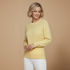 Women’s round neck long sleeve knit sweater
