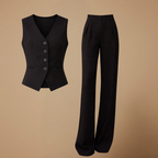Women’s tailored vest and wide-leg trousers set Fashion Grand