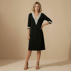 Women's Mid-Length V-Neck Summer Dress Fashion Grand