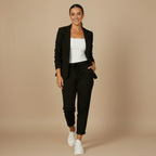Women's Office Blazer Jogging Trousers Set Fashion Grand