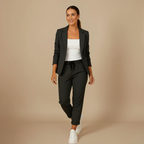 Women's Office Blazer Jogging Trousers Set Fashion Grand