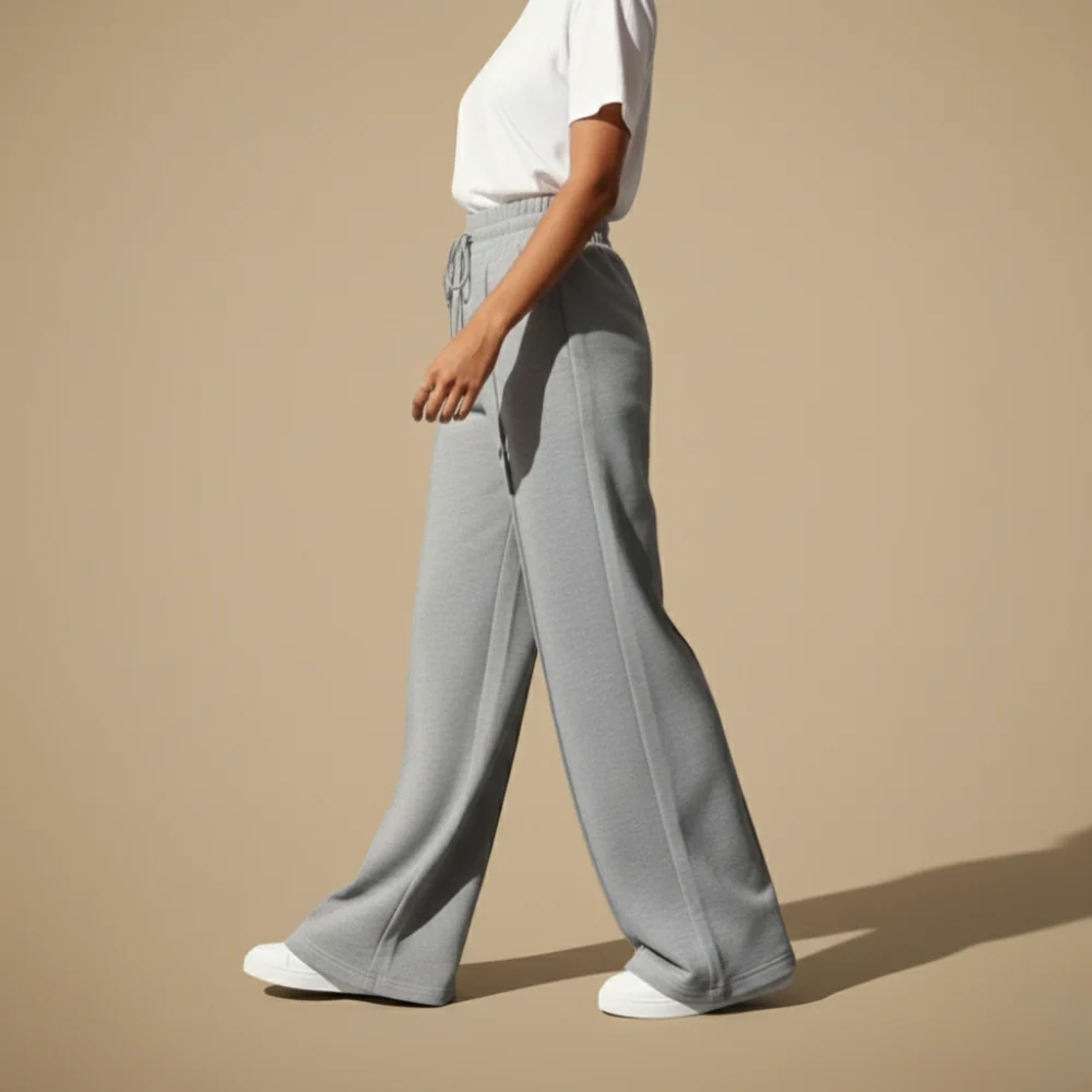 Women's Wide Leg Drawstring Trousers Fashion Grand