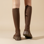 Women's elasticated mid calf boots Fashion Grand