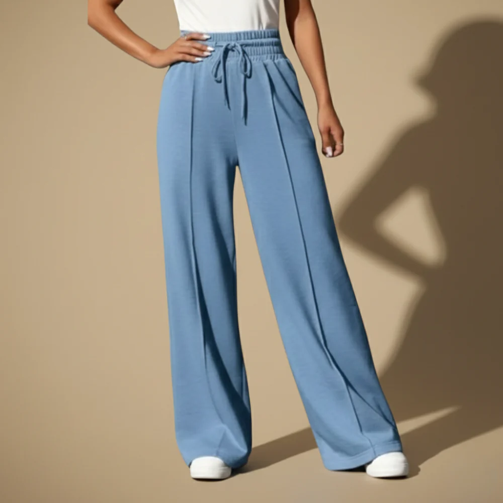 Women's Wide Leg Drawstring Trousers Fashion Grand