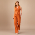 Women’s tailored vest and wide-leg trousers set Fashion Grand